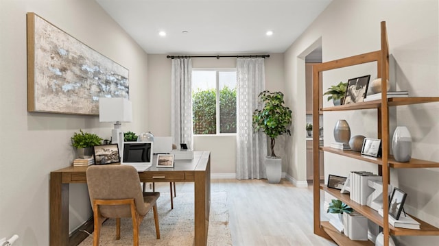 3916 Valance Way, Rancho Cordova, CA 95742 - office space featuring light wood finished floors, baseboards, and recessed lighting