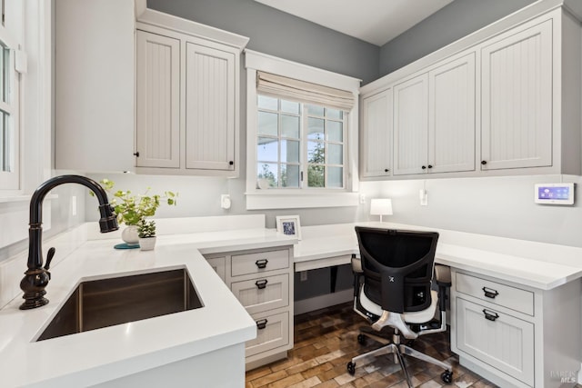 9123 Red Hill Ct, Cotati, CA 94931 - office featuring built in desk and a sink