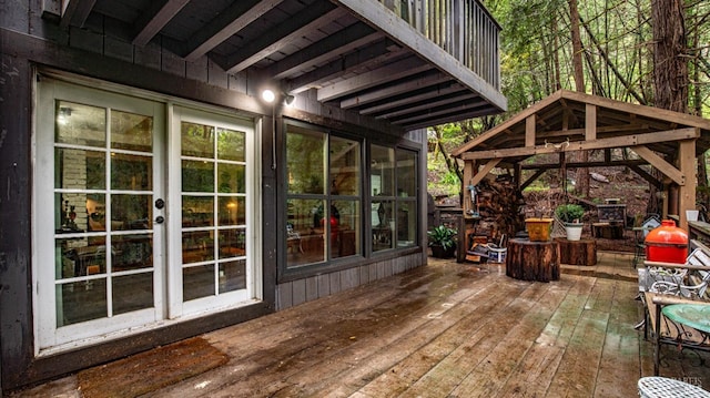 view of deck