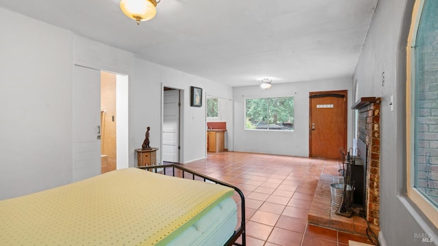 view of tiled bedroom