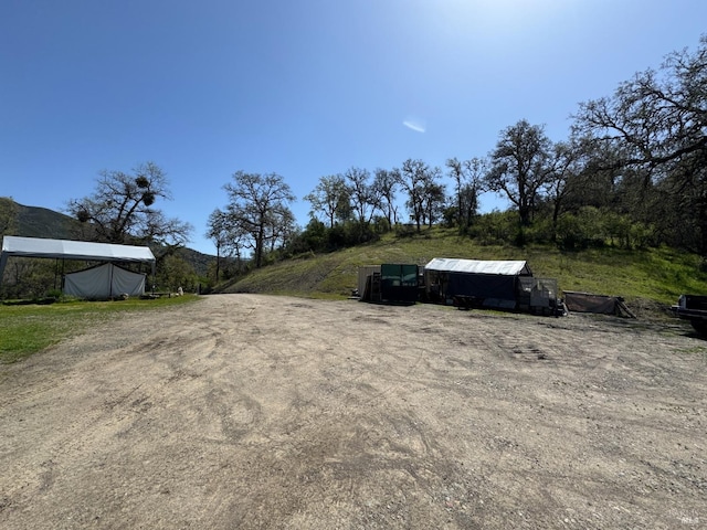 view of road