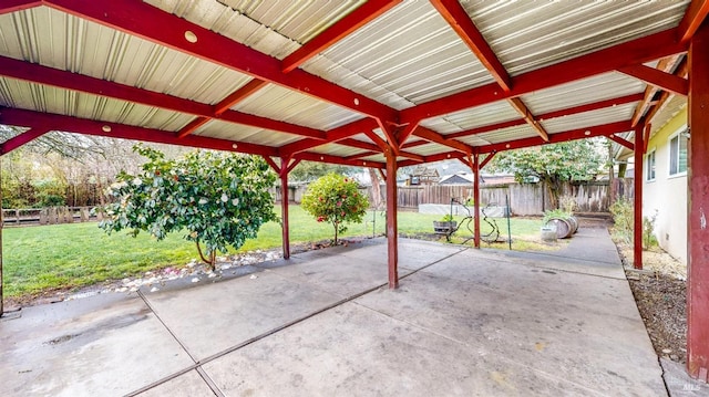 view of patio / terrace featuring a fenced backyard