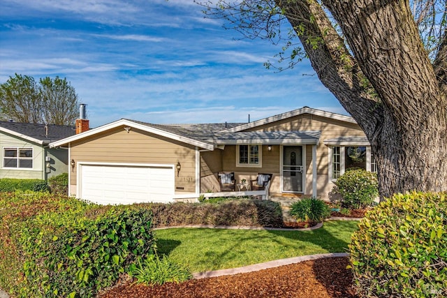 1811 Pacifica Ct, Benicia, CA 94510 - ranch-style house with a garage and a front lawn