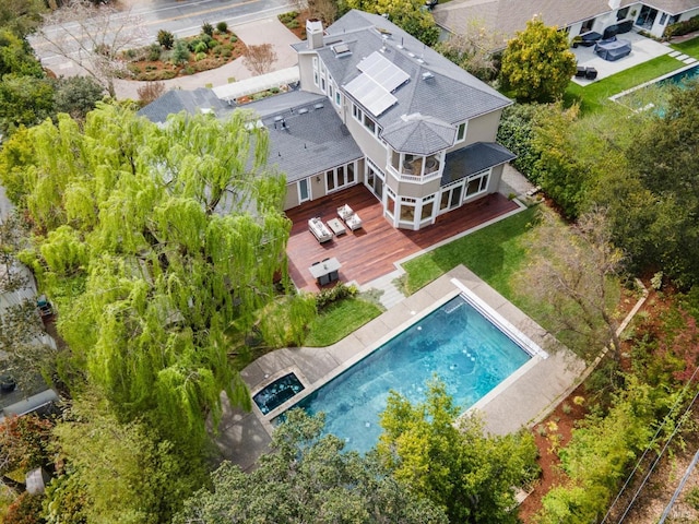traditional-style home featuring driveway and a garage