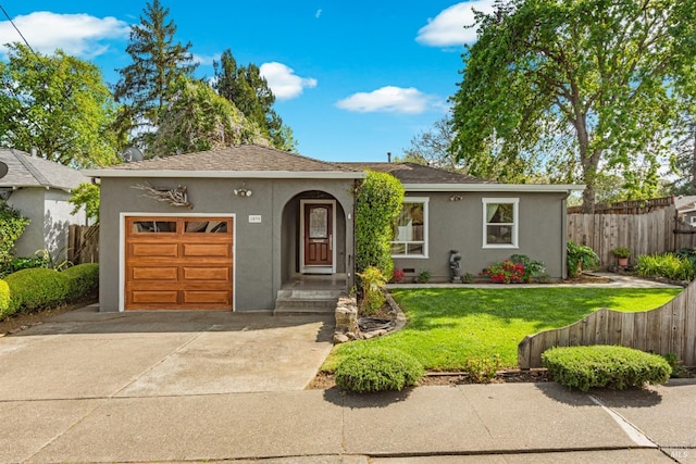1595 Cinnamond St, Napa, CA 94559 - single story home featuring an attached garage, stucco siding, and concrete driveway