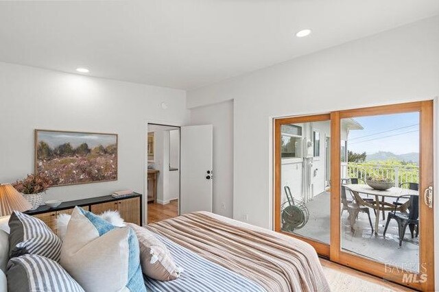 294 Scenic Rd, Fairfax, CA 94930 - bedroom featuring access to exterior and recessed lighting