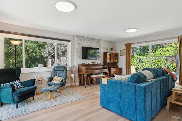 299 Via Barranca, Greenbrae, CA 94904 - living room with wood finished floors and a wealth of natural light