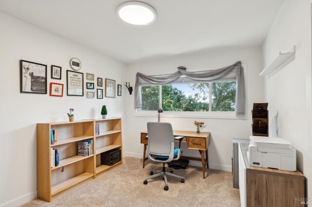 299 Via Barranca, Greenbrae, CA 94904 - home office featuring baseboards and carpet floors