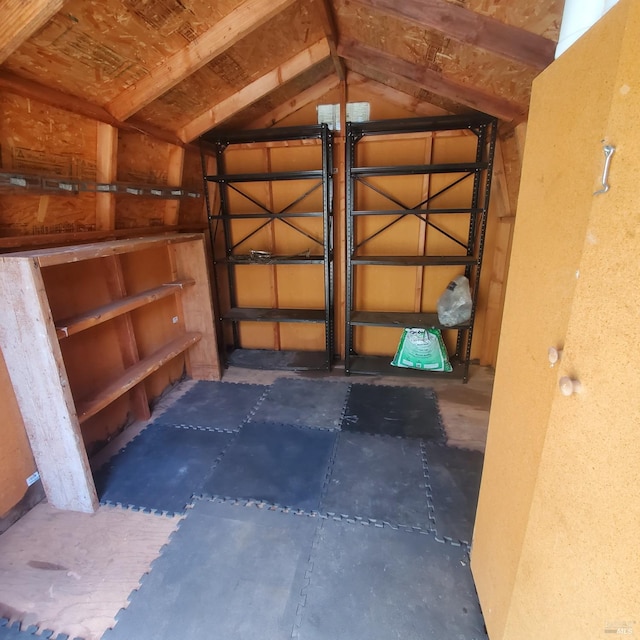 storage area with a garage