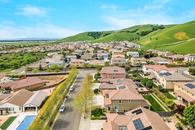 2436 Chuck Hammond Dr, Fairfield, CA 94533 - drone / aerial view with a mountain view and a residential view