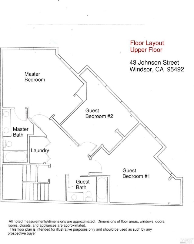 43 Johnson St, Windsor, CA 95492 - floor plan