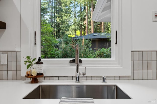 15 Glen Dr, Mill Valley, CA 94941 - room details with tasteful backsplash, light countertops, and a sink