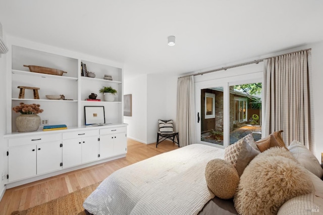 15 Glen Dr, Mill Valley, CA 94941 - bedroom featuring light wood-style flooring, access to exterior, and baseboards