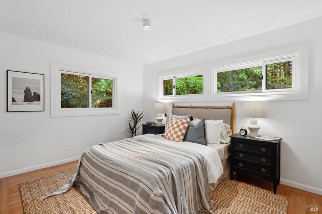 15 Glen Dr, Mill Valley, CA 94941 - bedroom featuring baseboards and wood finished floors