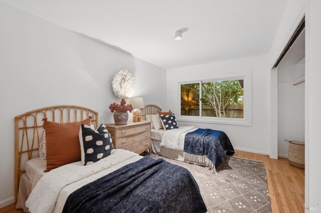 15 Glen Dr, Mill Valley, CA 94941 - bedroom featuring baseboards and wood finished floors
