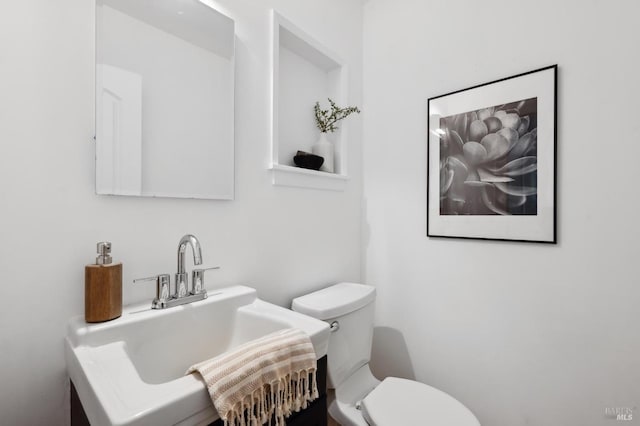 15 Glen Dr, Mill Valley, CA 94941 - half bathroom featuring a sink and toilet