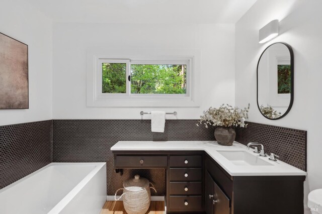 15 Glen Dr, Mill Valley, CA 94941 - full bathroom with vanity and a tub to relax in