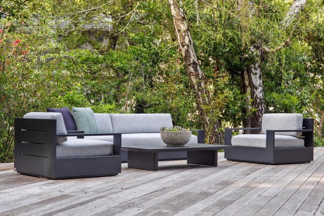 15 Glen Dr, Mill Valley, CA 94941 - wooden terrace featuring outdoor lounge area
