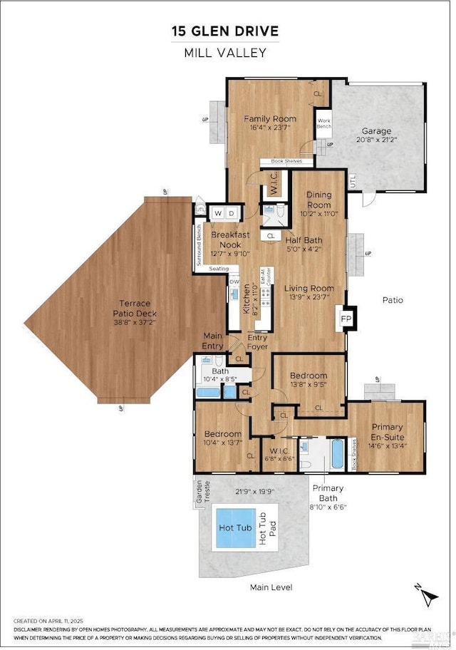 15 Glen Dr, Mill Valley, CA 94941 - floor plan