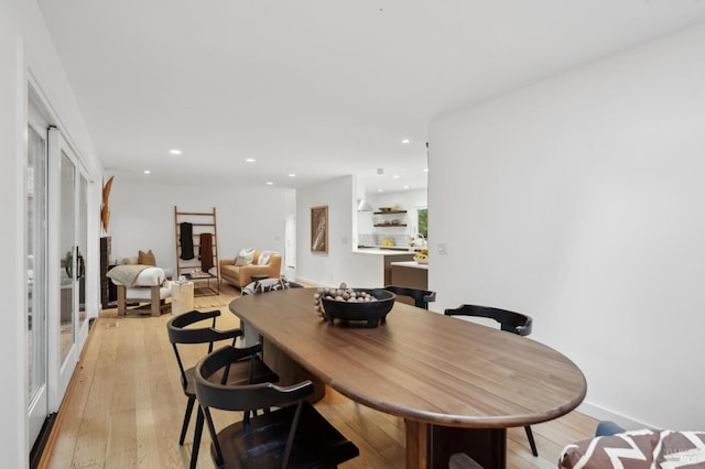 15 Glen Dr, Mill Valley, CA 94941 - dining room with light wood-style floors and recessed lighting