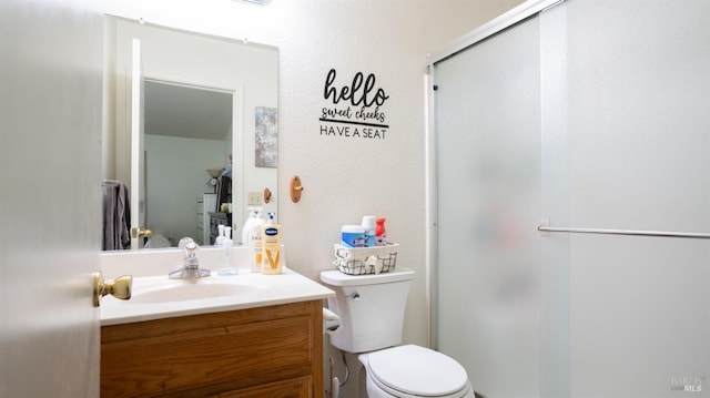 1864 Quail Meadows Cir, Vacaville, CA 95687 - bathroom with toilet, vanity, and a shower stall