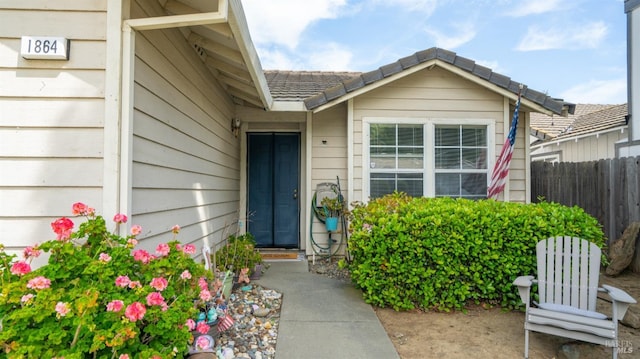 1864 Quail Meadows Cir, Vacaville, CA 95687 - view of exterior entry featuring fence