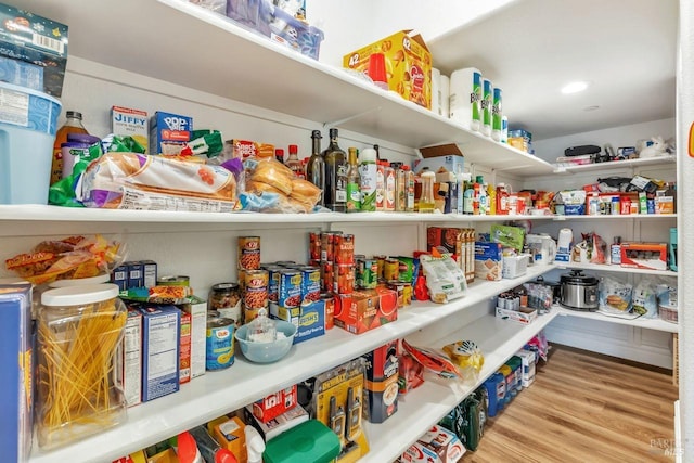 view of storage area