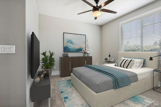 1012 Capitola Ct, Vacaville, CA 95687 - bedroom with light colored carpet and ceiling fan