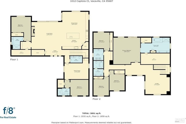1012 Capitola Ct, Vacaville, CA 95687 - view of home floor plan