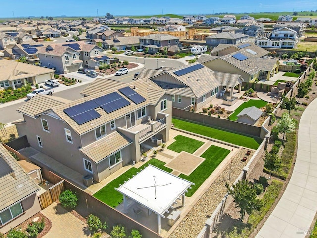 bird's eye view featuring a residential view