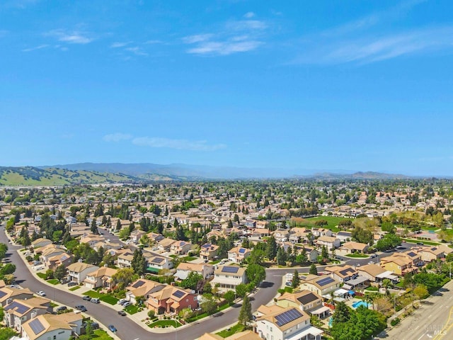 1012 Capitola Ct, Vacaville, CA 95687 - aerial perspective of suburban area with a mountain backdrop