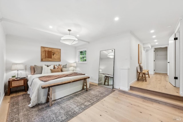 354 Forrest Ave, Fairfax, CA 94930 - bedroom featuring light wood finished floors and recessed lighting