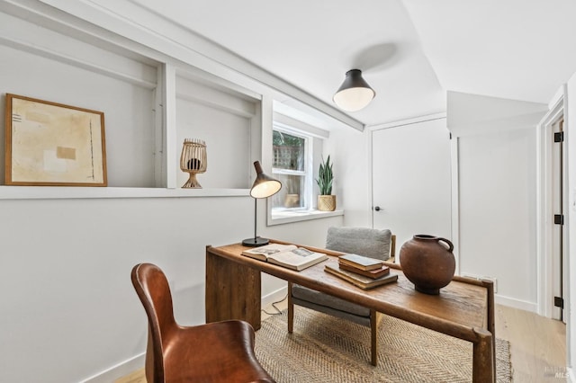 354 Forrest Ave, Fairfax, CA 94930 - office area with wood finished floors and baseboards