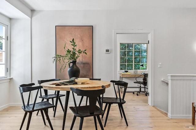 354 Forrest Ave, Fairfax, CA 94930 - dining space featuring plenty of natural light and light wood-type flooring