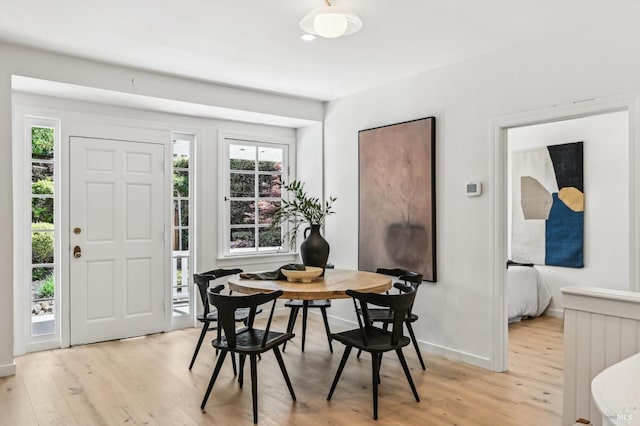 354 Forrest Ave, Fairfax, CA 94930 - dining area featuring light wood-style floors and healthy amount of natural light