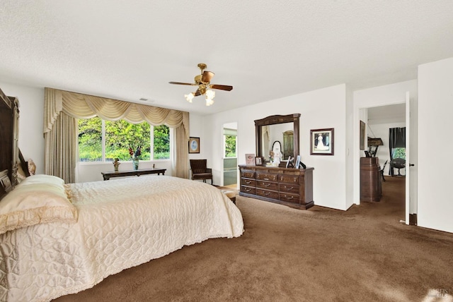 410 Duvall Ct, Benicia, CA 94510 - carpeted bedroom with visible vents and a ceiling fan