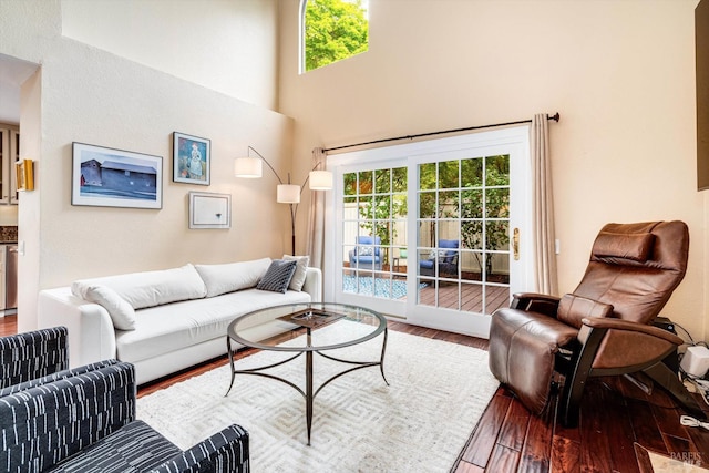 1206 Cayetano Dr, Napa, CA 94559 - living room with wood finished floors and a high ceiling