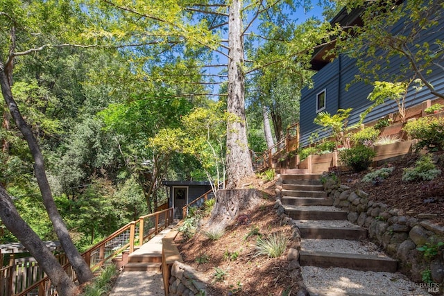 12 Jones Way, Larkspur, CA 94939 - view of yard featuring stairway