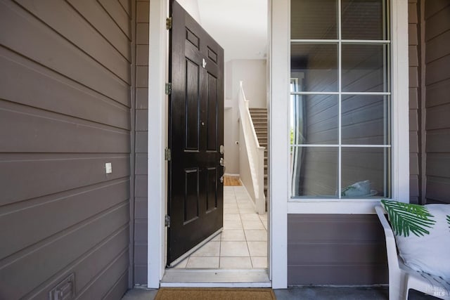 view of exterior entry