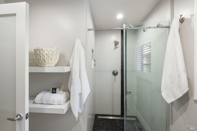 1036 Summit Ave, Napa, CA 94559 - full bathroom featuring a shower stall and recessed lighting