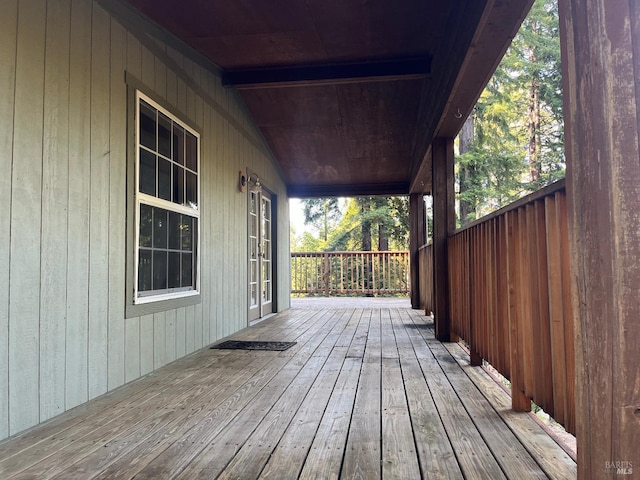 2032 Goose Rd, Willits, CA 95490 - wooden porch featuring french doors