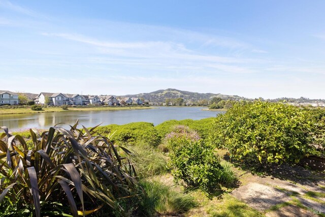 property view of water featuring a residential view