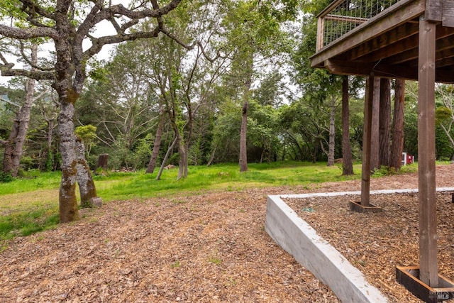 1009 Tilton Rd, Sebastopol, CA 95472 - view of yard featuring a wooden deck