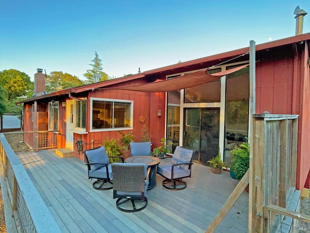 1009 Tilton Rd, Sebastopol, CA 95472 - view of wooden terrace