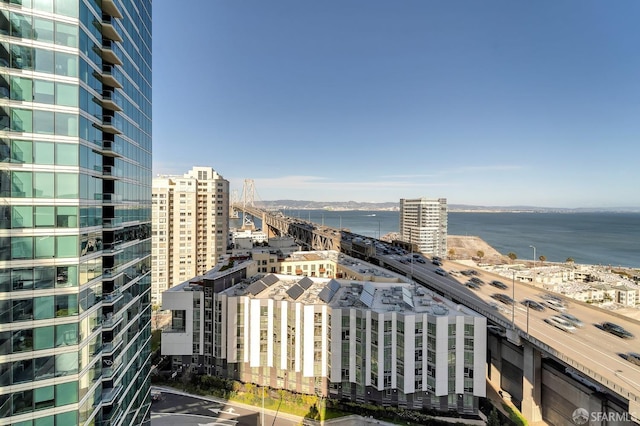 view of city featuring a large body of water