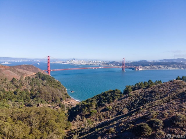 water view with a notable bridge
