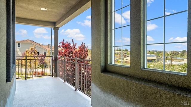 view of balcony