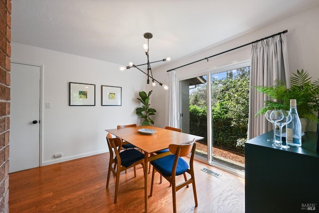 15 Manor View Dr, Fairfax, CA 94930 - dining room with a chandelier and light wood-style floors