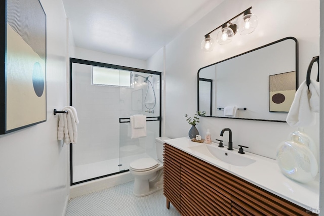 15 Manor View Dr, Fairfax, CA 94930 - bathroom featuring toilet, vanity, and a stall shower