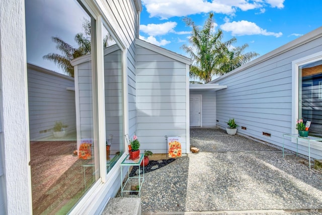 view of home's exterior featuring a patio